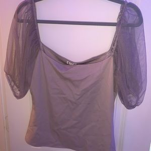 NWT Free people puff sleeve tee